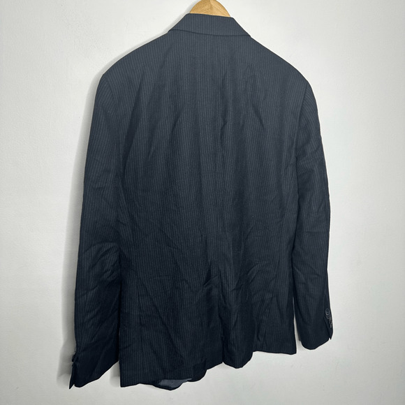 JOHN VARVATOS USA LUXE Striped Jacquard Peak-Lapel Sport Coat pinstripe mens 40 - Picture 5 of 6